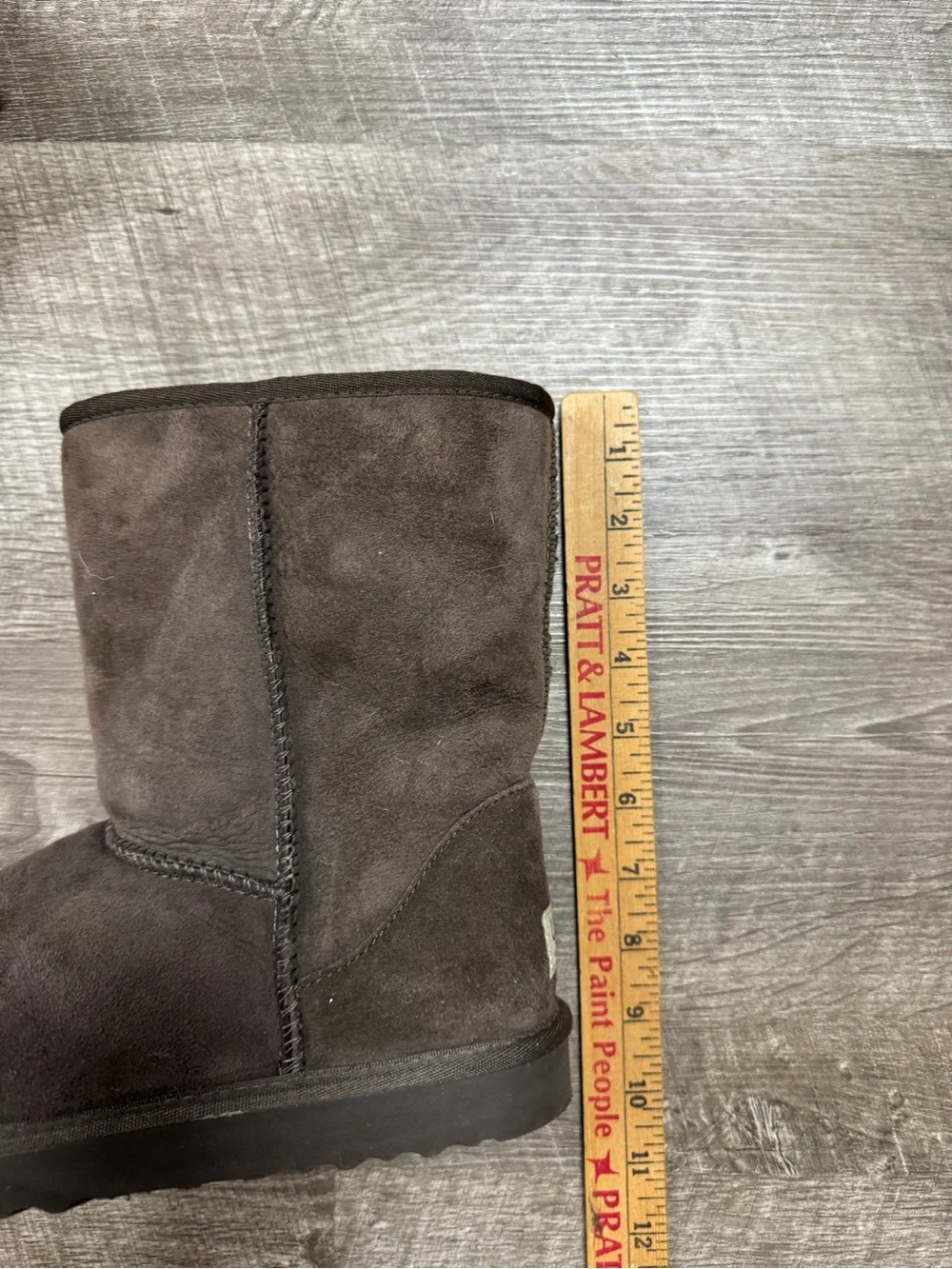 UGG Australia Brown Classic Short Boots Genuine Shearling Lining and Suede Upper